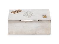 A Russian Silver Table-Top Cigarette Box