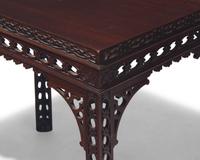 A George III fret-carved mahogany silver table, circa 1760