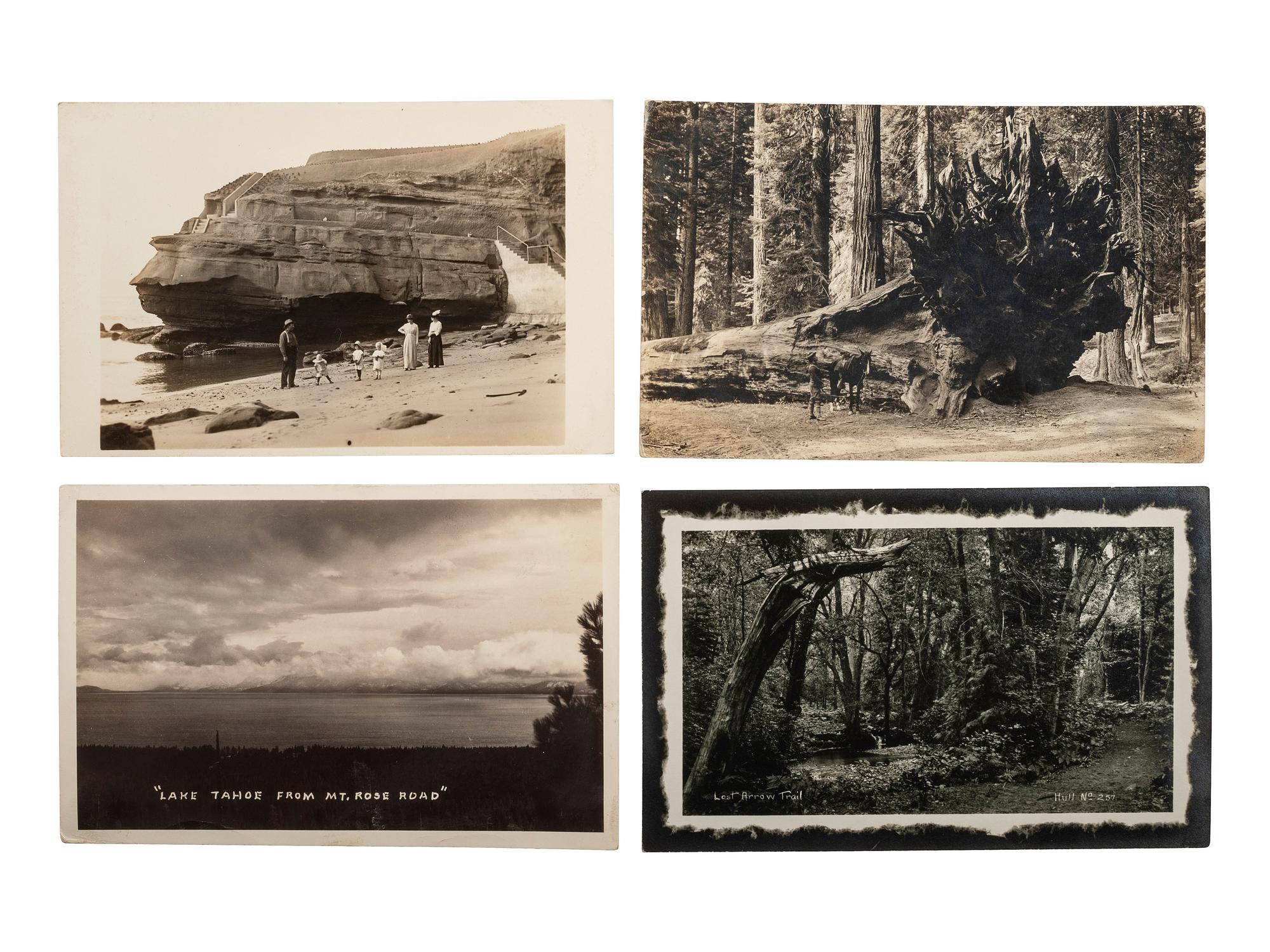 [CALIFORNIA]. 90+ RPPCs and photographs of California wilderness, incl. Yosemite and Redwoods.
