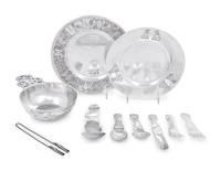 Ten American Silver Children's Table Articles