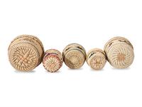 Collection of Nuu-chah-nulth Trinket Baskets