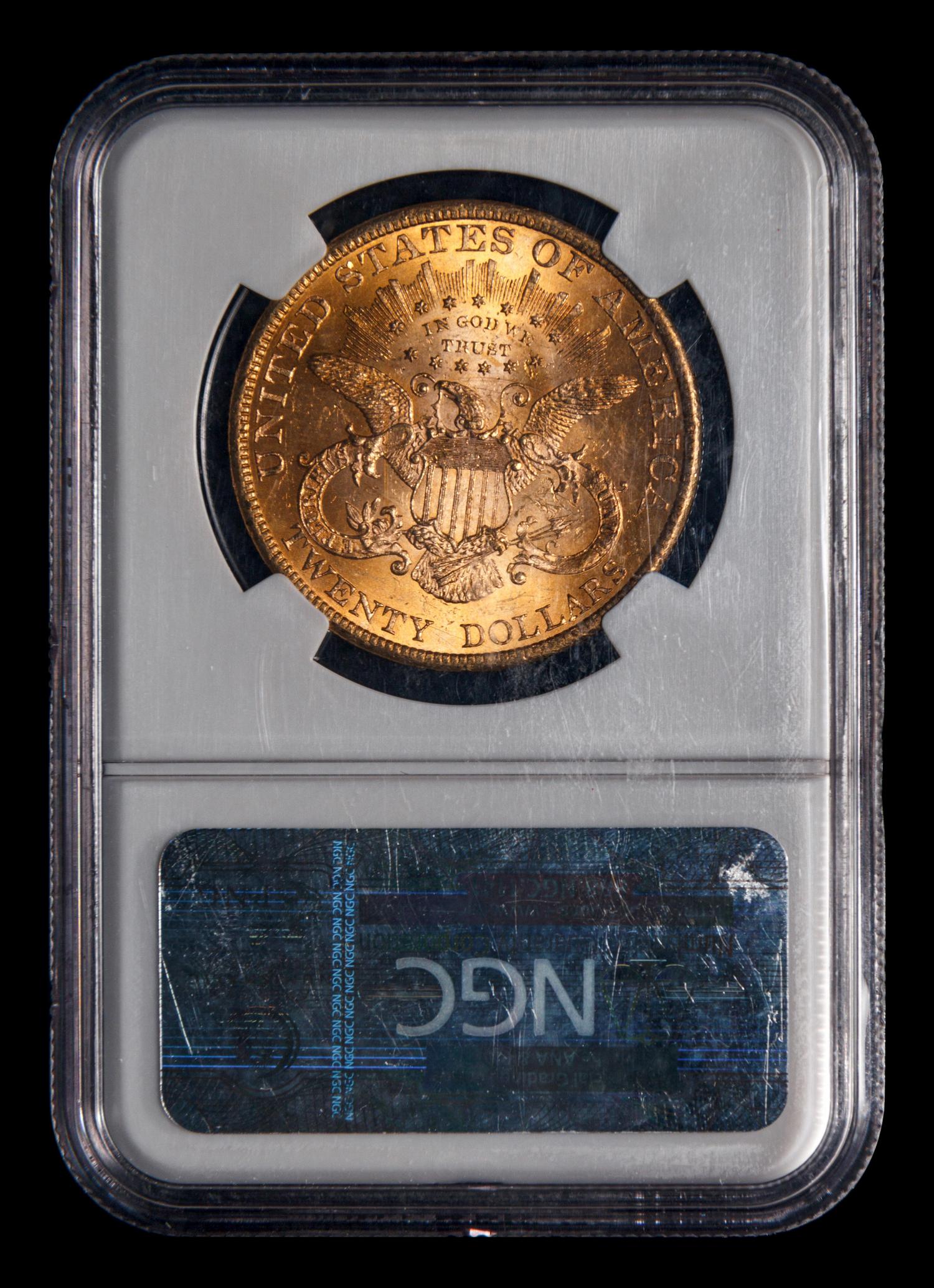 A 1900 Liberty Head $20 Gold Coin (NGC MS63)