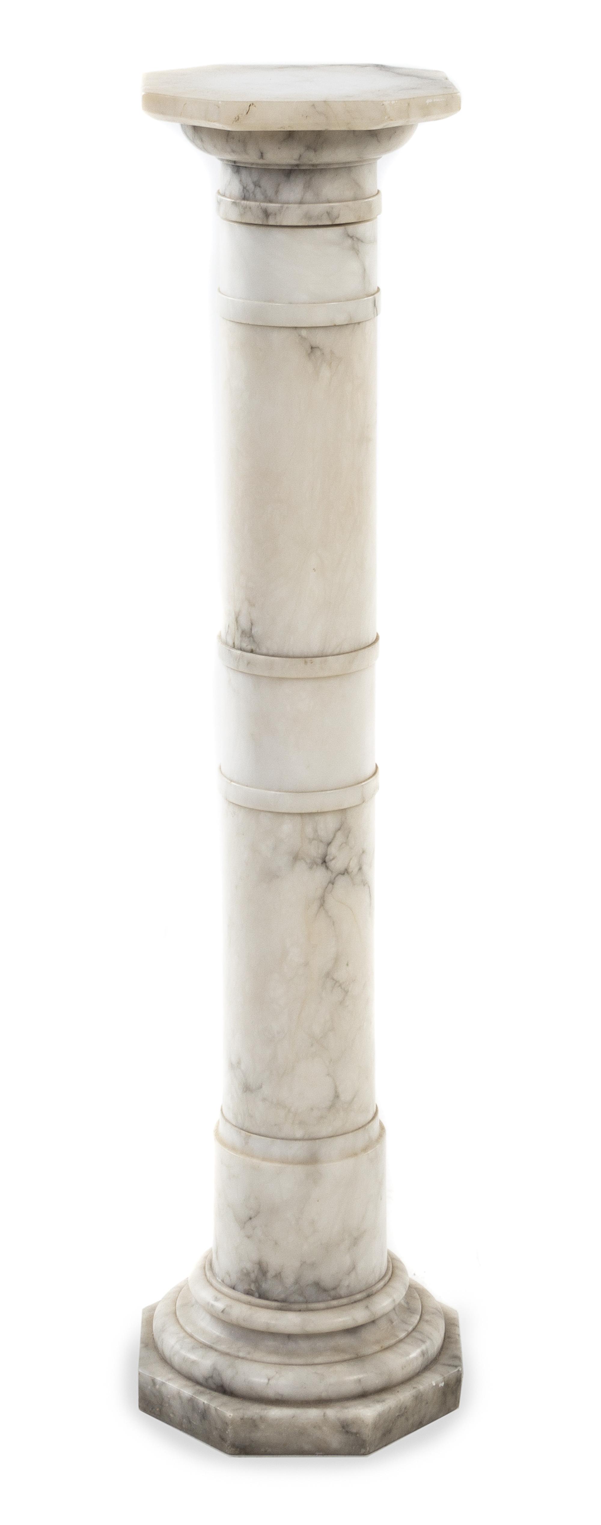 A Continental Marble Pedestal