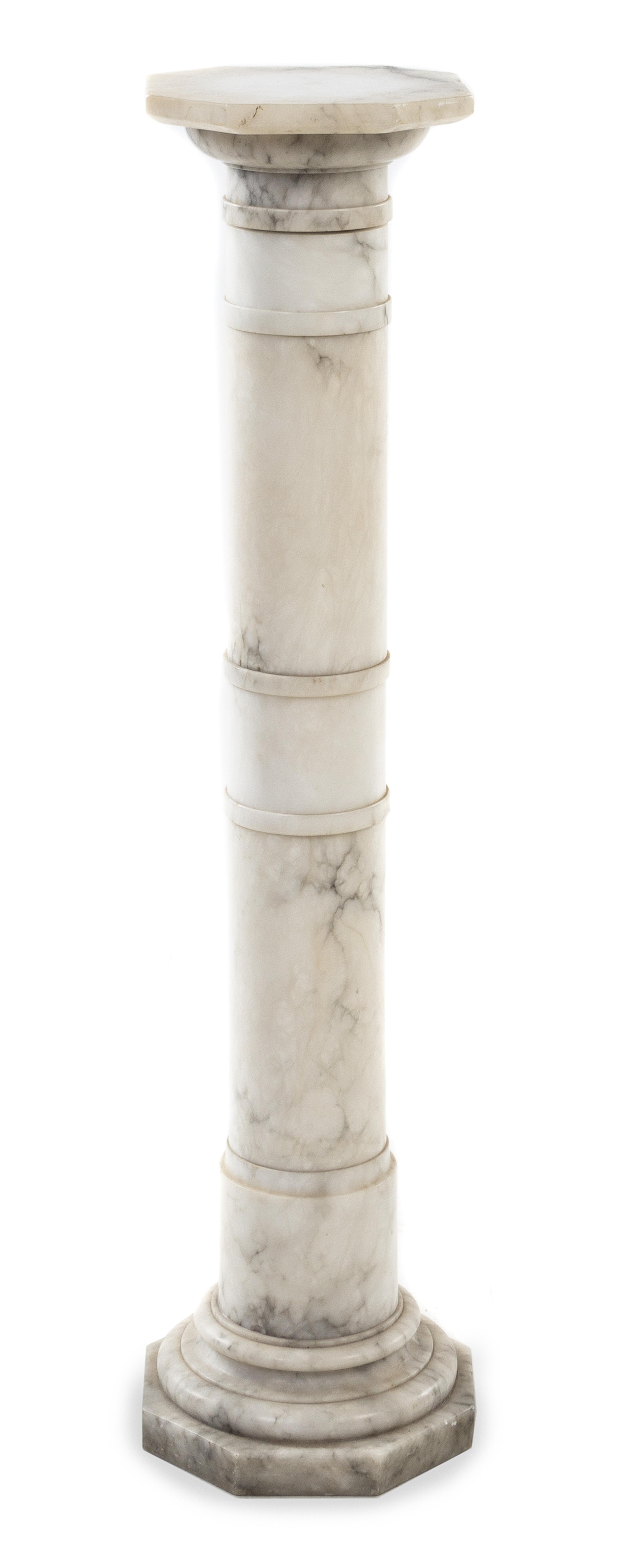 A Continental Marble Pedestal
