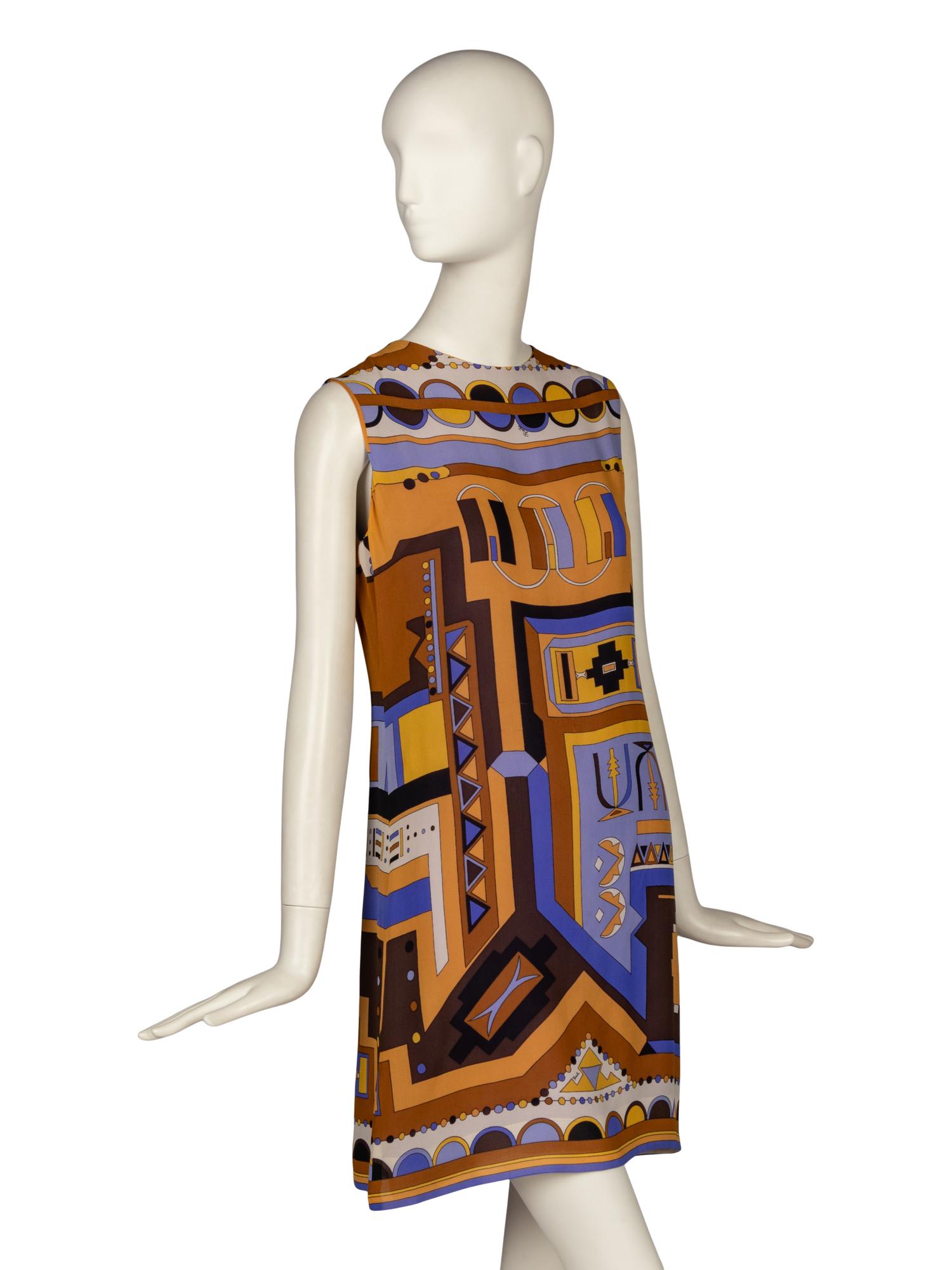 Emilio Pucci, Printed Silk Shift Dress, 1960's