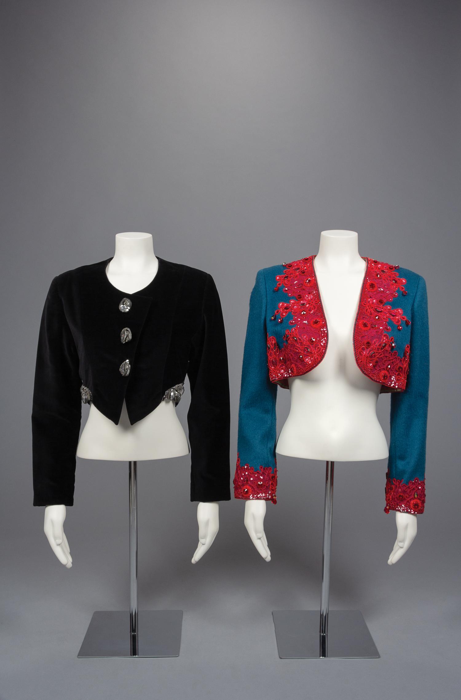 Two Geoffrey Beene Crop Jackets, Fall 1988