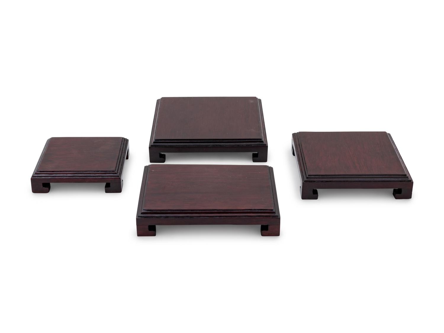 Twenty-four Chinese Hardwood Stands