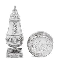 Two Continental Silver Table Articles