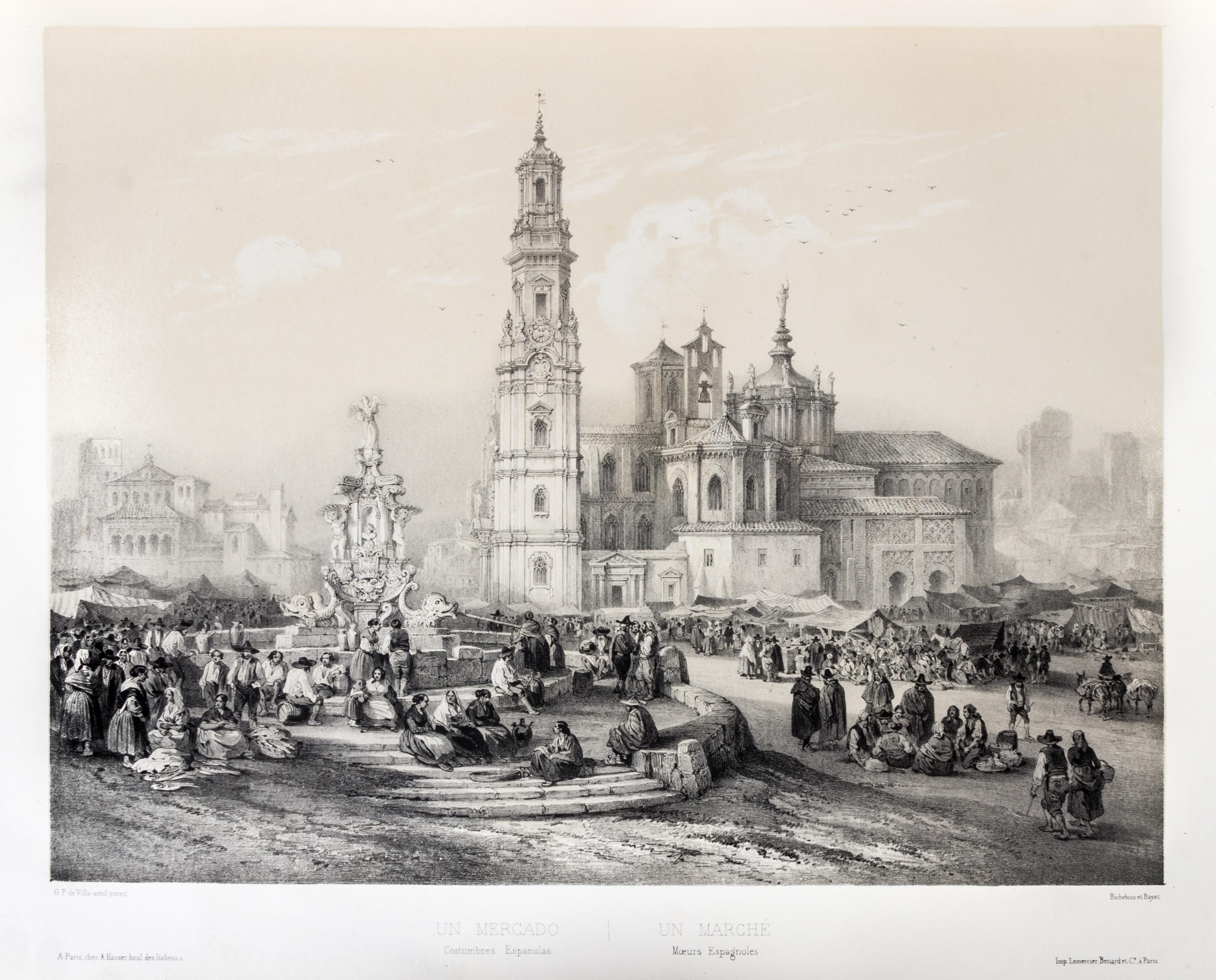DE LA ESCOSURA, PATRICIO. Espana Artistica y Monumental. Paris, 1842-1844. First edition.