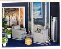 An American Room Box Height 9 3/4 x width 12 3/4 x depth 11 1/2 inches. — Decorated by Marilyn O'Meara