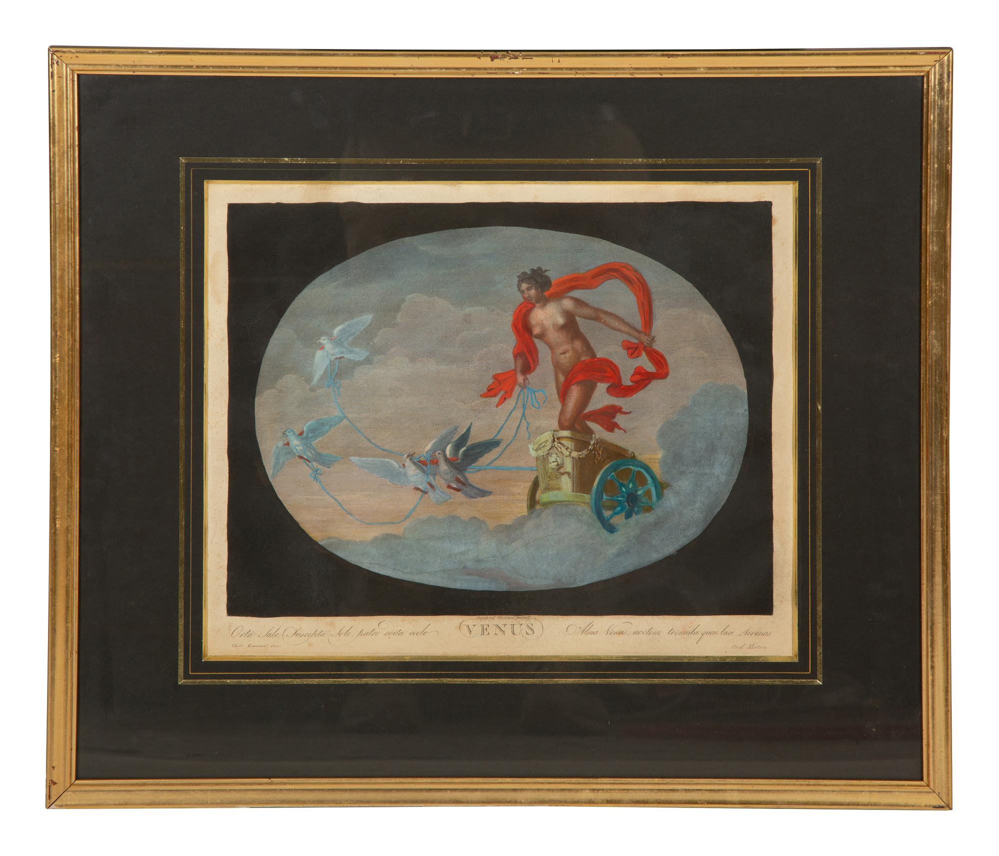 Eight Color Engravings by C. Lasinio after Raphael