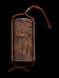 A Japanese Gold Lacquer Four-Case Inro