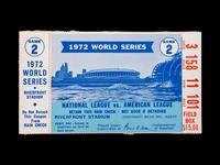 An October 15, 1972 World Series Game 2 Ticket Stub (Jackie Robinson's Final Public Appearance)