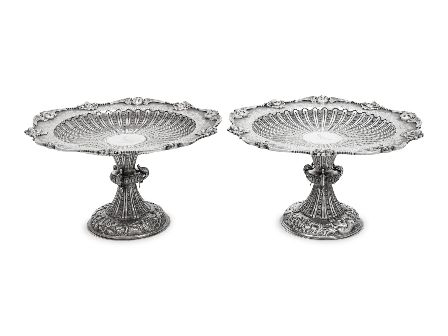 A Pair of Irish George IV Silver Tazze