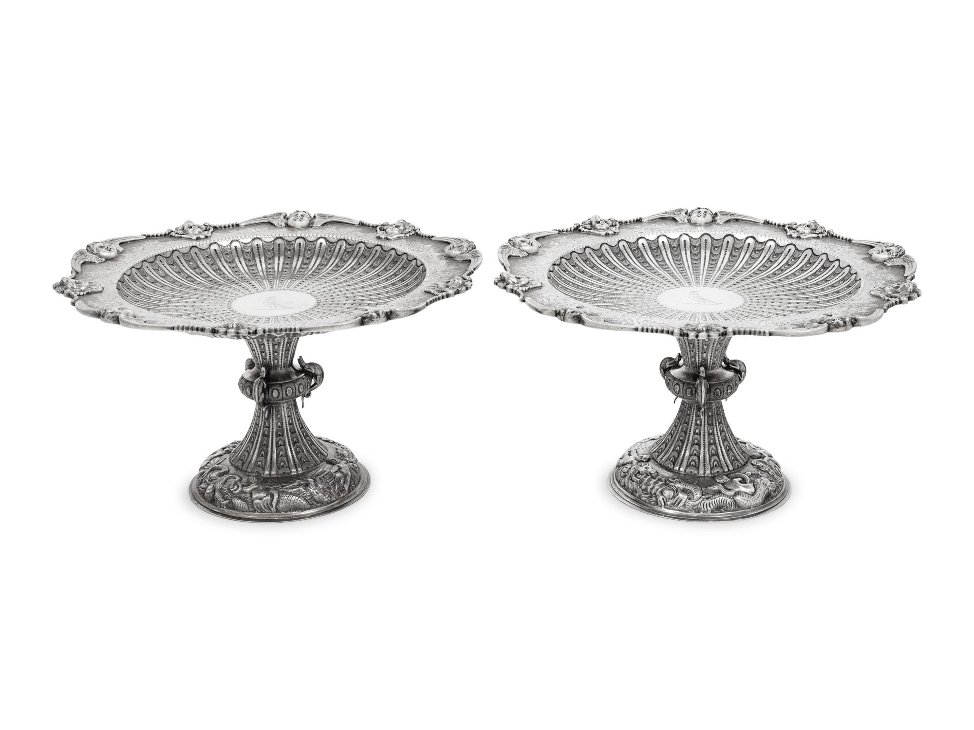 A Pair of Irish George IV Silver Tazze
