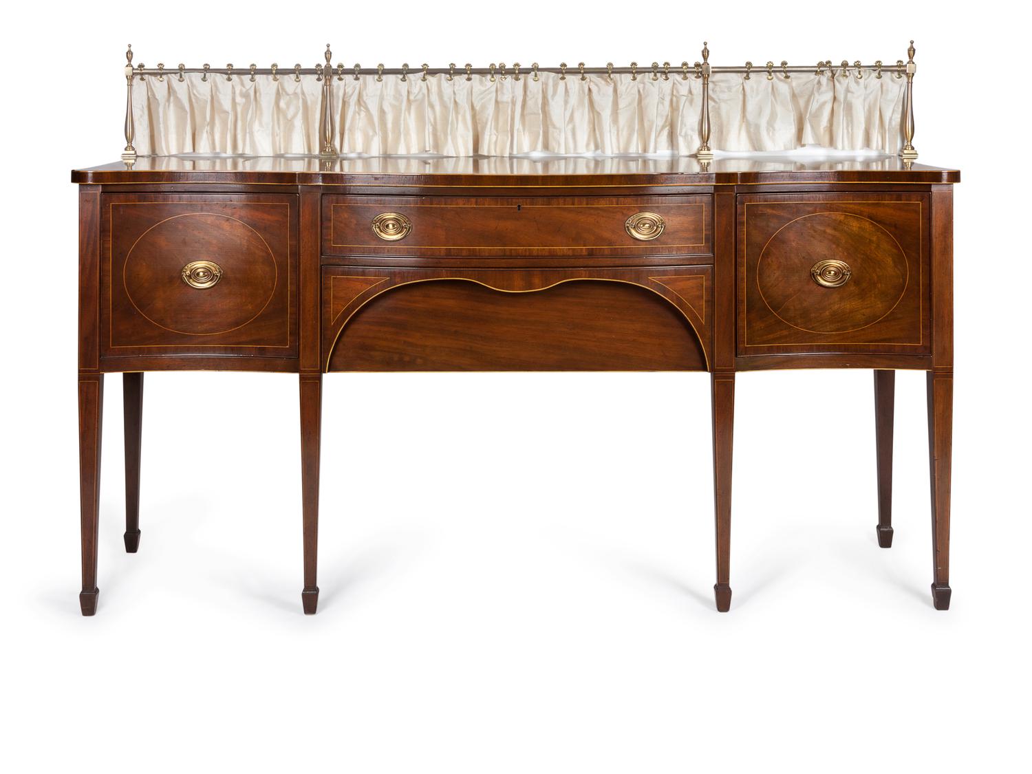 A George III Style Mahogany Sideboard — KITTINGER, 20TH CENTURY