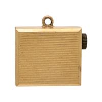 Multigem and Yellow Gold Music Box Charm