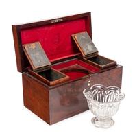 A George III Mahogany Tea Caddy