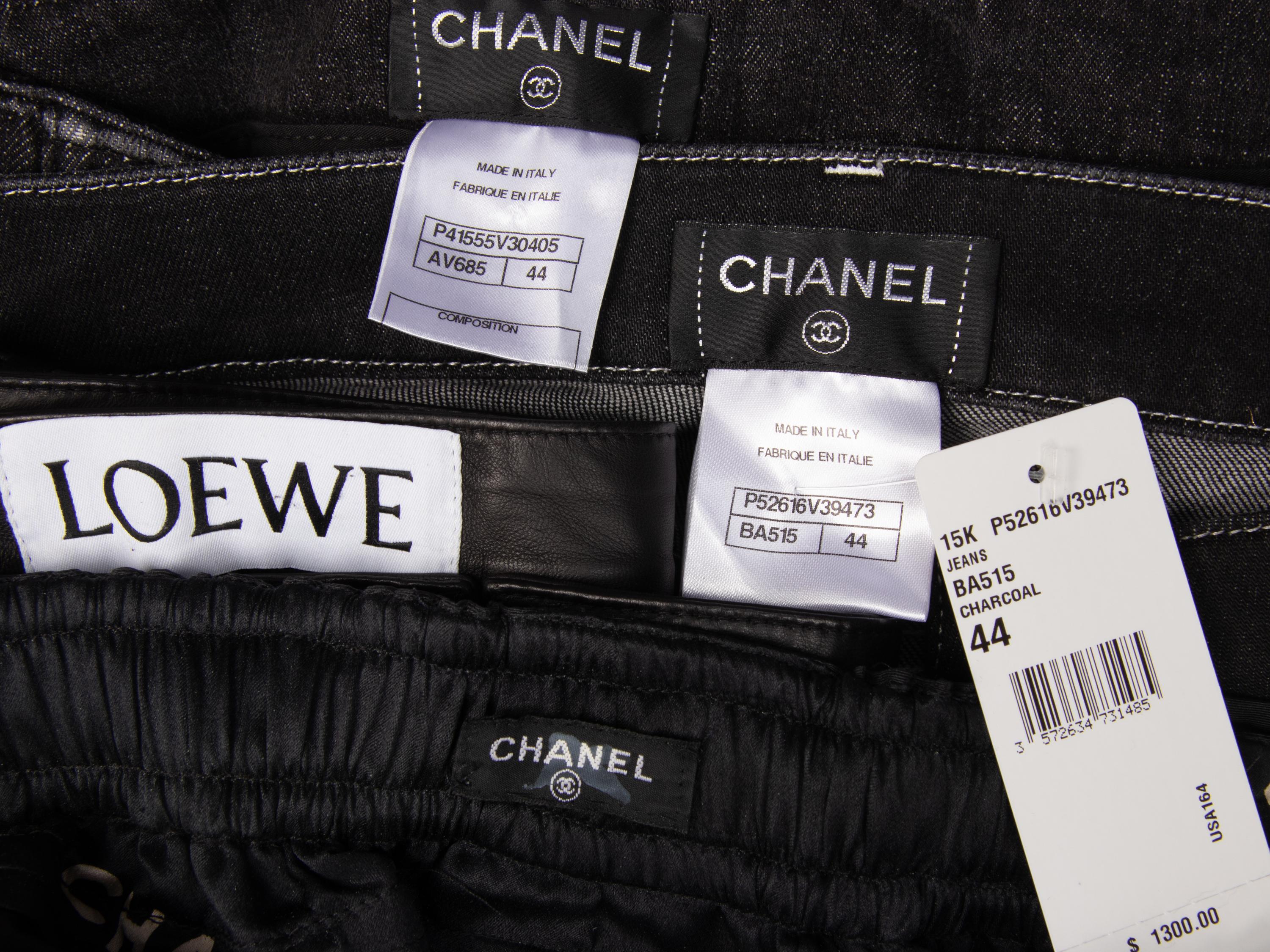 Chanel & Loewe, Four Pairs of Pants