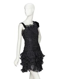 Oscar de la Renta, Polka Dot Cocktail Dress, 1980s Runway Sample