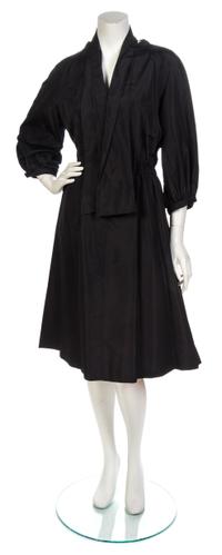 A Pauline Trigere Black Coat,