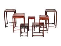 Seven Chinese Wooden Stands