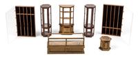 A Group of Display Cabinets — Various Makers