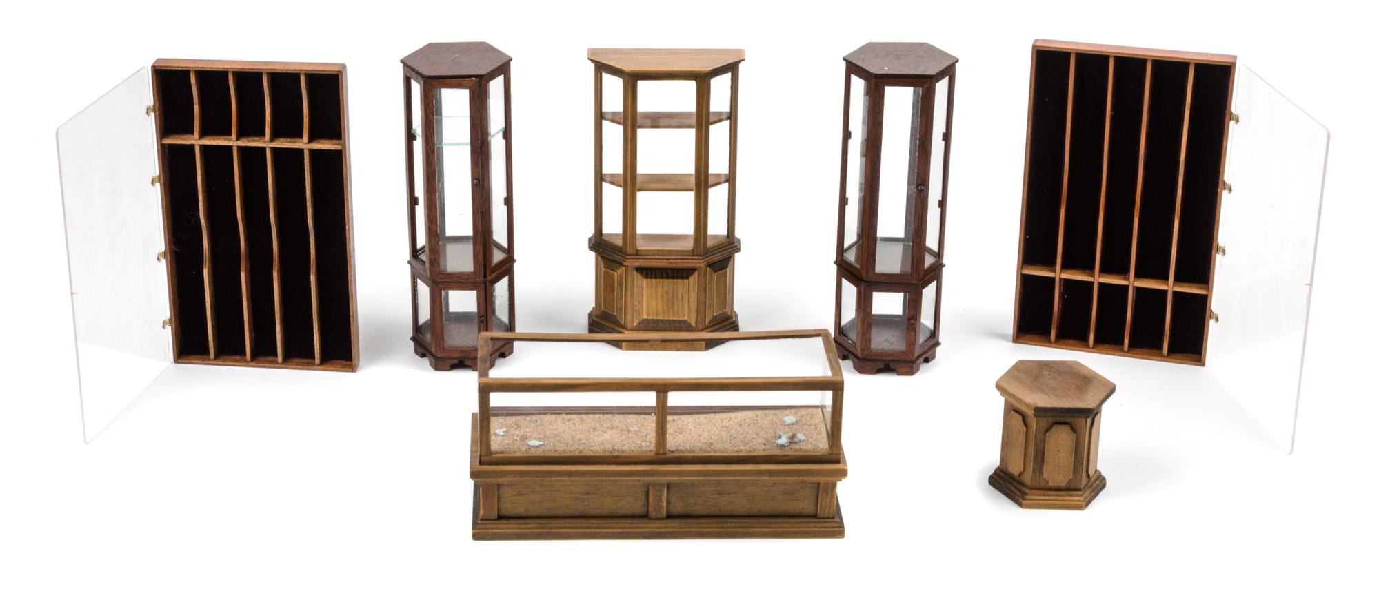 A Group of Display Cabinets — Various Makers