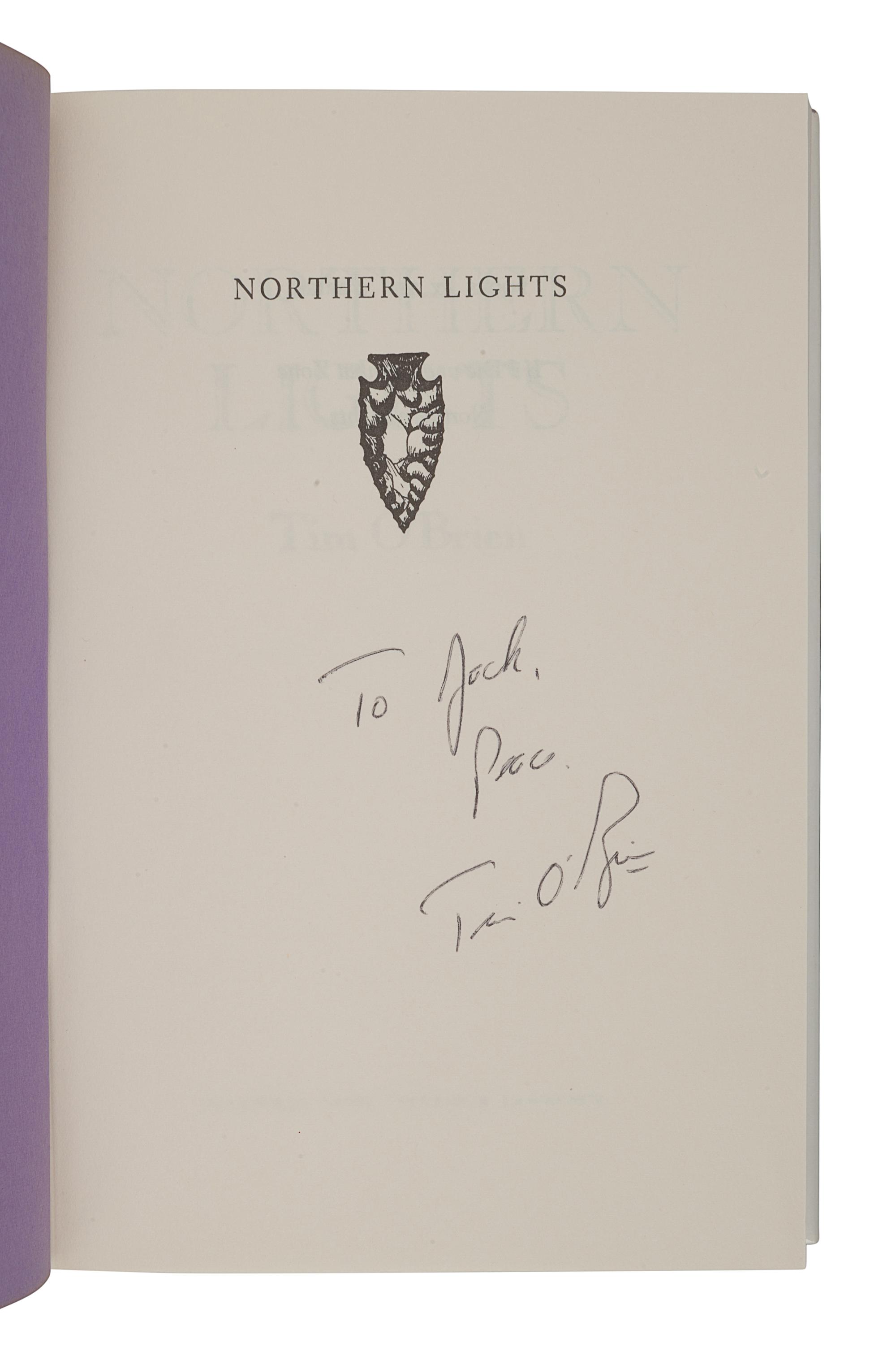O'BRIEN, Tim (b.1946). Northern Lights . New York: Delacorte Press, 1976.
