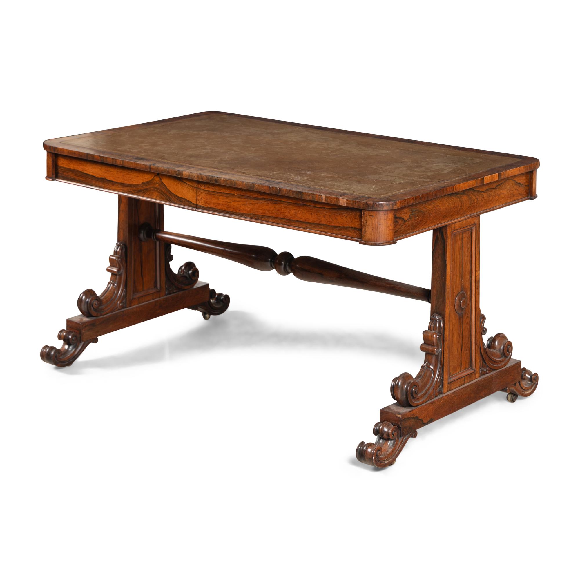 A William IV Rosewood Library Table