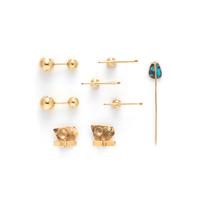 COLLECTION OF YELLOW GOLD MEN'S JEWELRY