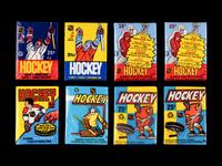 A Collection of 1980s Topps and O-Pee-Chee Unopened Sealed Hockey Wax Packs