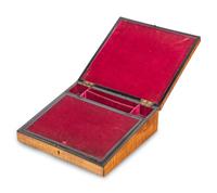 A Regency Satinwood and Inlaid Writing Slope