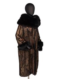 Lamé and Fox Fur Coat, c.1920's