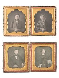 [EARLY PHOTOGRAPHY]. 19 pairs of sixth plate daguerreotype portraits of couples, 38 images in total.