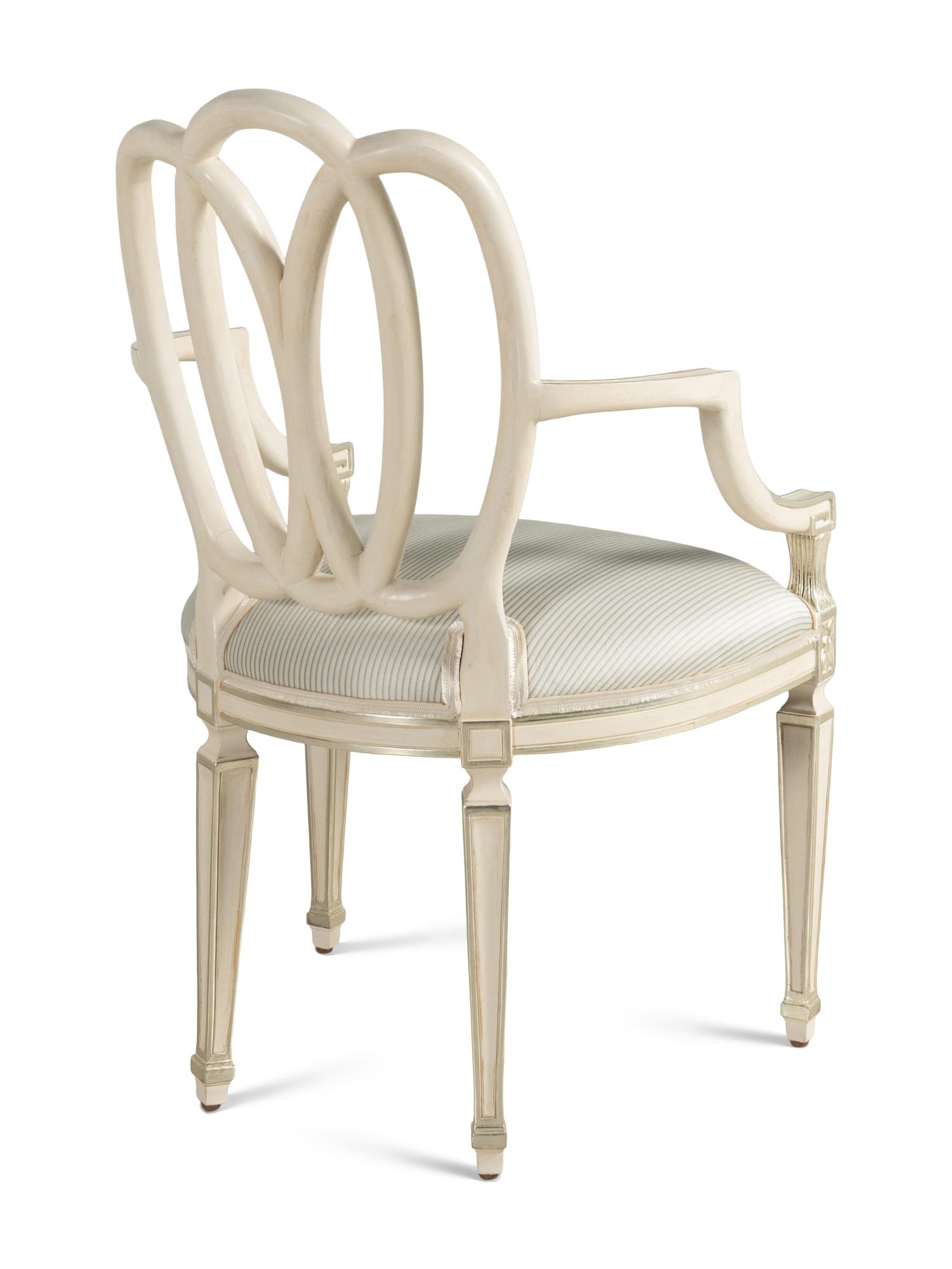 A Set of Four Dennis and Leen Painting Dining Chairs