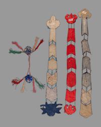 Five Chinese Embroidered Silk Articles