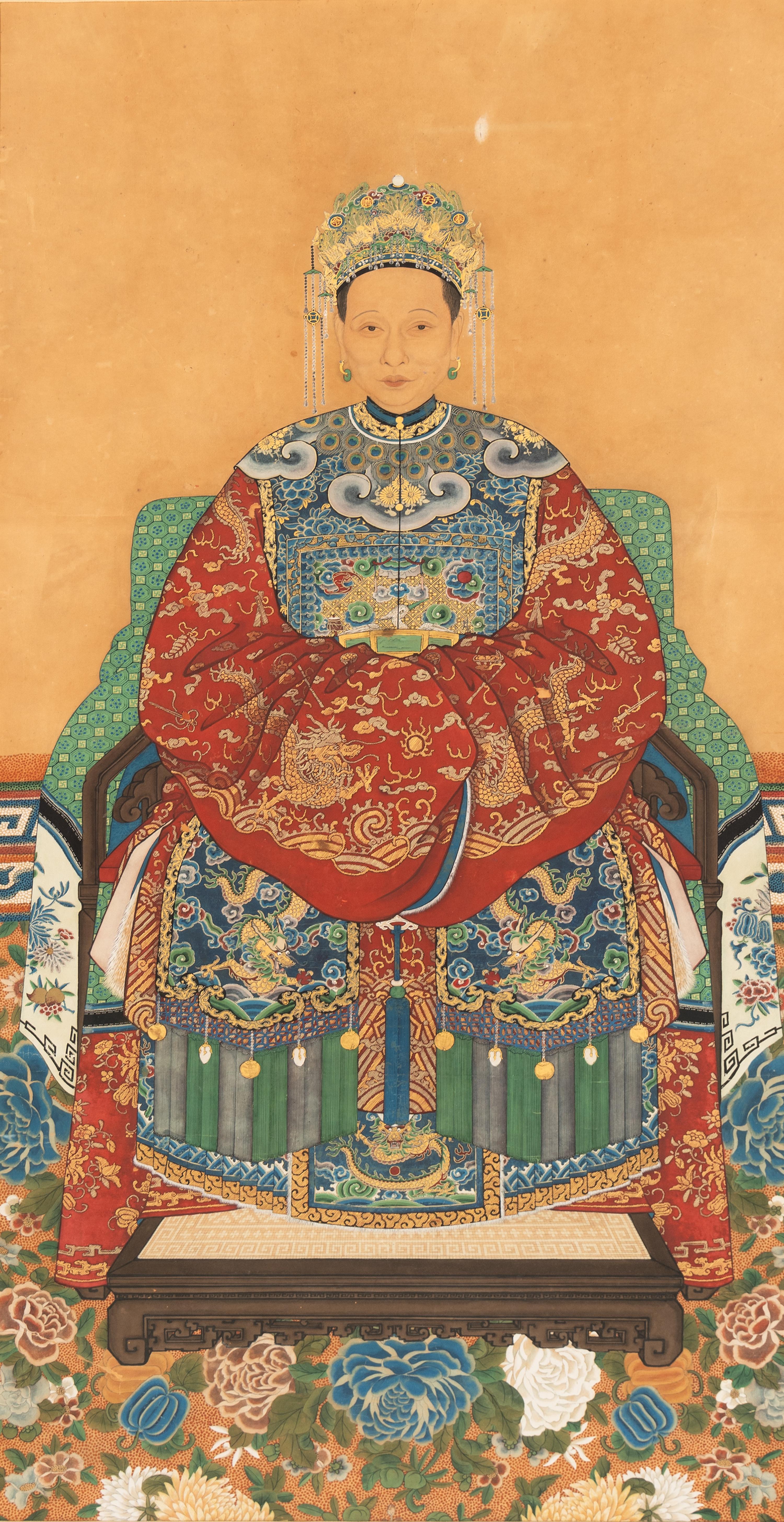 A Pair of Chinese Ancestral Portraits