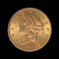A United States 1900-S Liberty Head $20 Gold Coin