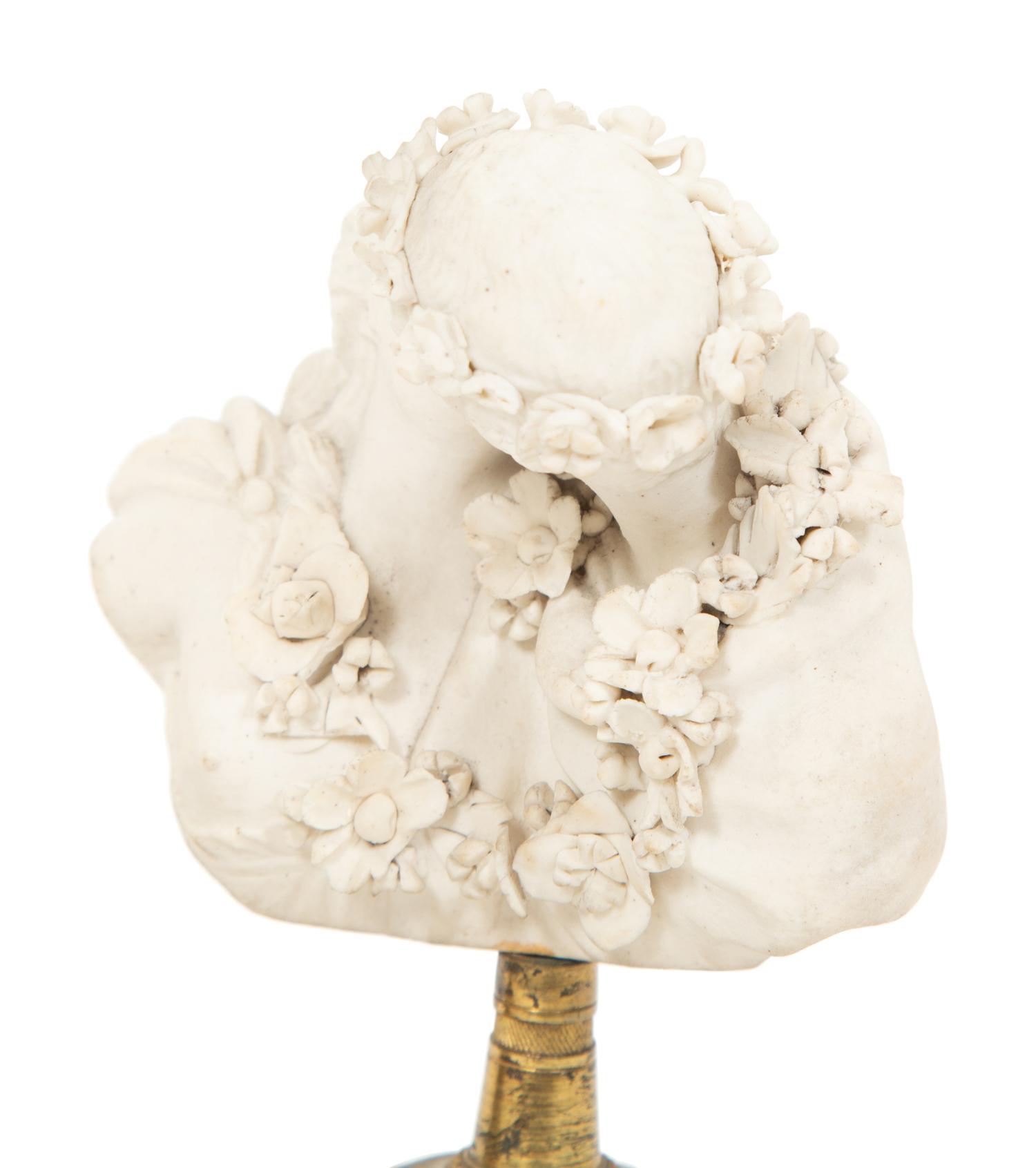 A Pair of Sèvres Style Biscuit Porcelain Bust Sculptures