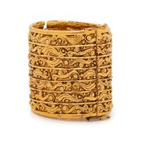 Chanel, Gilt Scrollwork Cuff