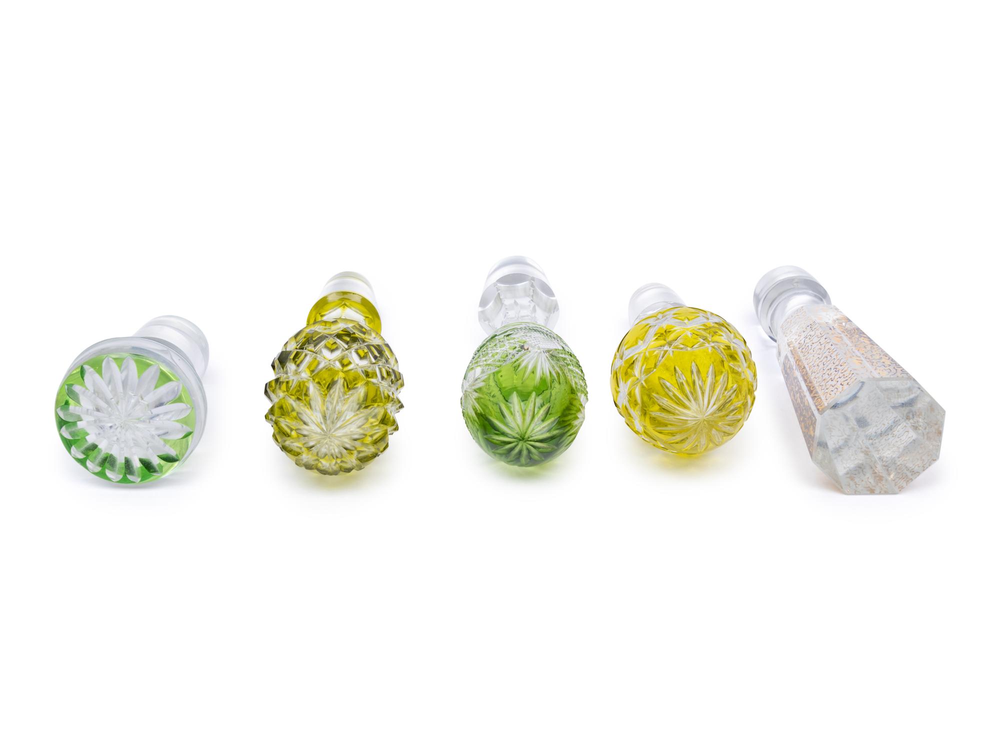 A Collection of Bohemian Cut to Clear Glass Articles