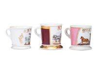 Three Milkman's Porcelain Occupational Shaving Mugs