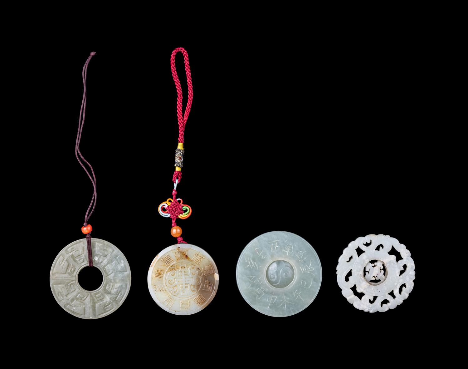 Five Chinese Celadon Jade Articles