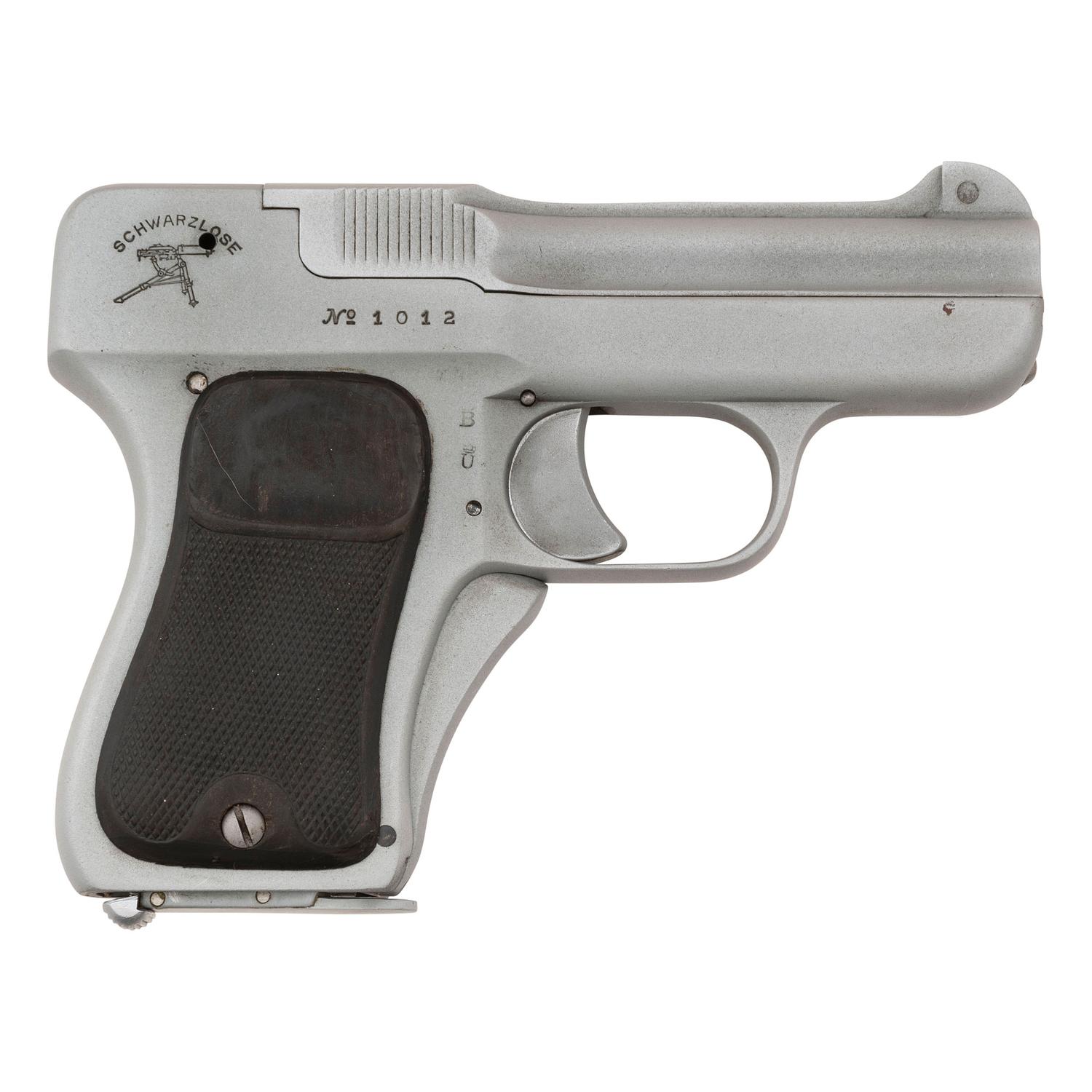 **Scarce Schwarzlose Model 1909 (1908) Blow Forward Pistol