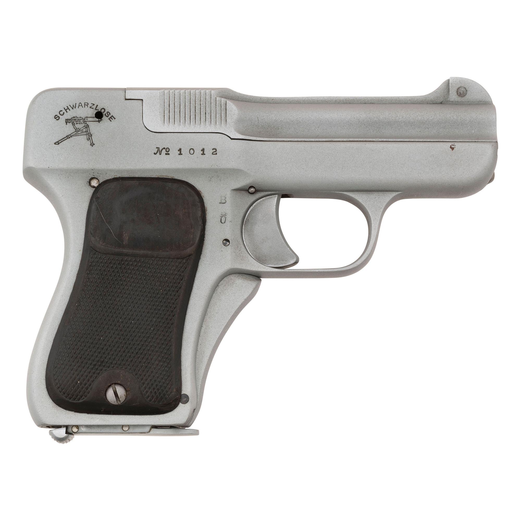 **Scarce Schwarzlose Model 1909 (1908) Blow Forward Pistol