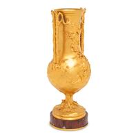 A French Gilt Bronze and Rouge Marble Vase
