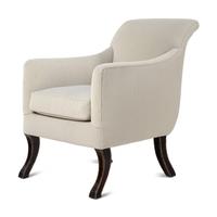 A Pair of Rose Tarlow Melrose House Saber-Leg Armchairs
