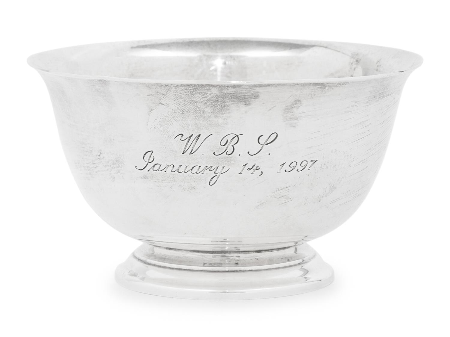 A Group of Four Tiffany and Co. Silver Bowls