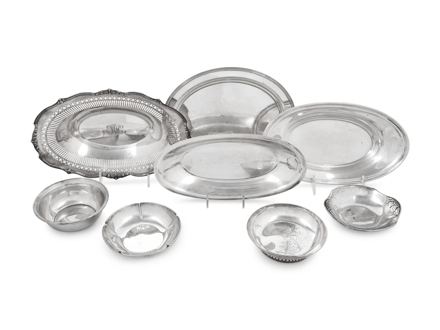 A Collection of American Silver Serving Dishes